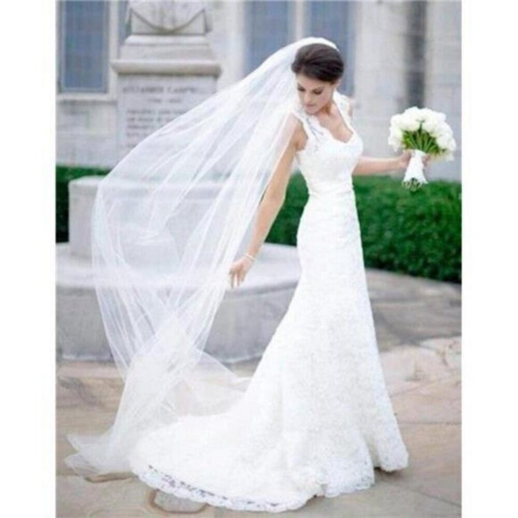 Long Bridal Veil 118 Cathedral Wedding Veils Luxurious Bride Veils White